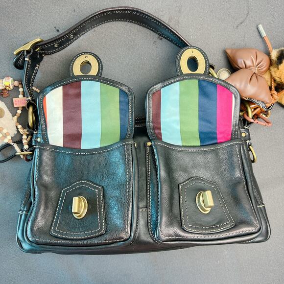 Coach Legacy 65th Anniversary Black Leather Shoulder Bag 10328 - Picture 8 of 10